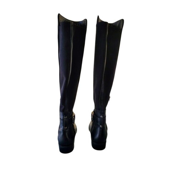 Vince Camuto VC-Pordalia Black Quilted Knee-High Riding Boots Women’s 7M - Picture 9 of 10